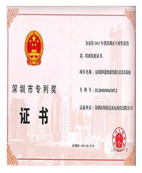 Патентная премия Шэньчжэня, 2013 г.